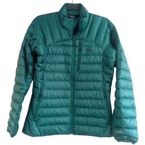 Outdoor Research Teal Helium Down Jacket. Medium